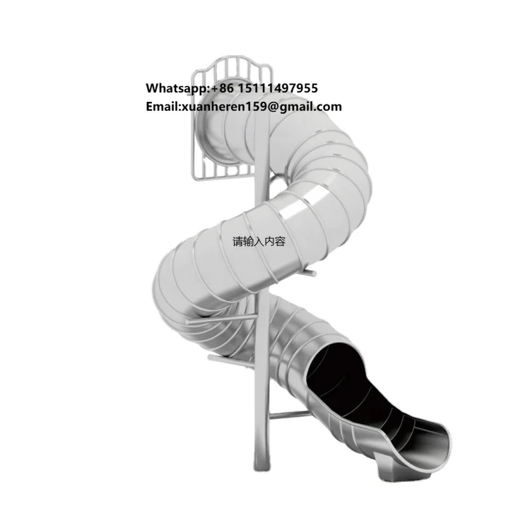 Custom 304 Stainless Steel Slide Playground Equipment for Children Park