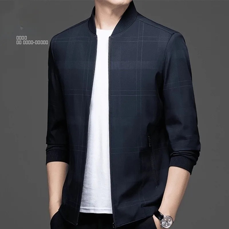 

Pierre Cardin Men's Faionable Cotton-Padded Baseball Collar Jaet Thi Casual Outerwear Spring Autumn Middle Youth