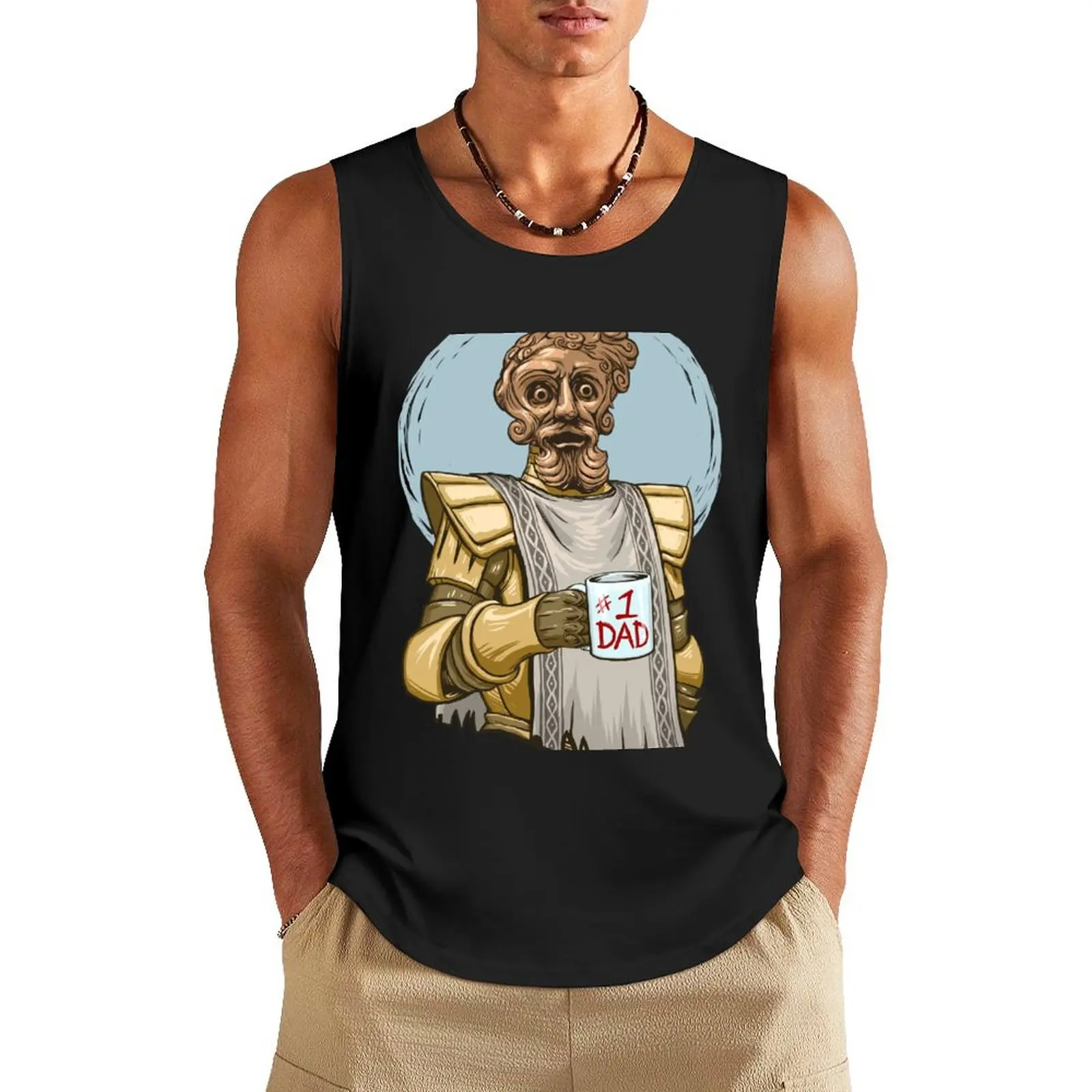 

Giant Dad Tank Top T-shirt man cotton t-shirts man