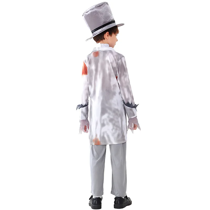 Ragazzi Bloody Walking Dead spaventoso Cosplay bambini bambini Halloween Zombie costumi carnevale Purim Parade gioco di ruolo spettacolo vestito da partito