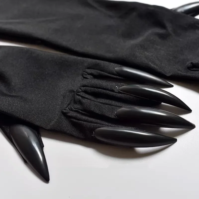 Gants à ongles gothiques punk pour filles, manchette cool, manches de bras, cosplay, accessoires de demoiselle d'honneur, princesse Lolita, Harajuku, Halloween