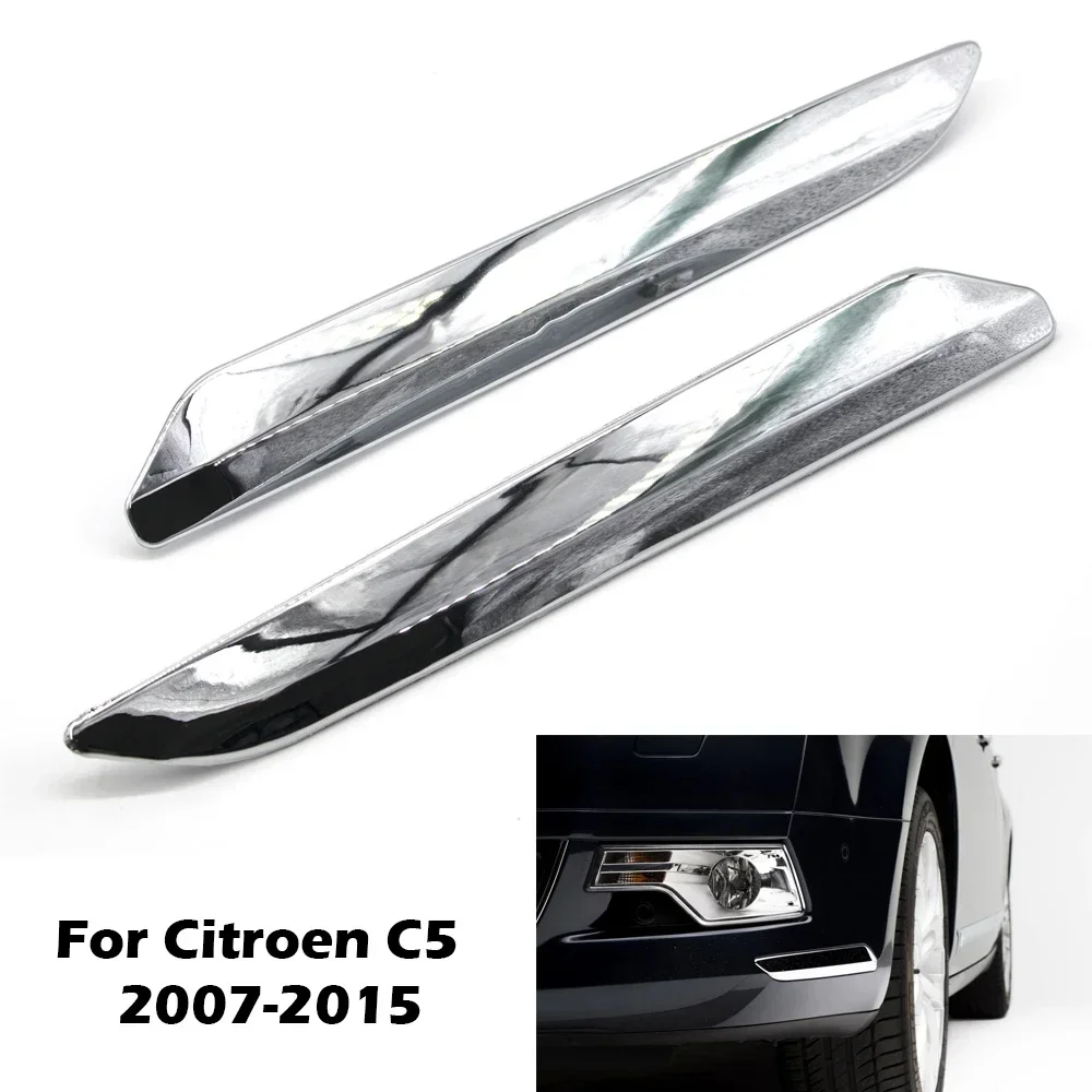 

Car Front Bumper Cover Chrome Trim Strip Decoration For Citroen C5 X7 2007-2015 Anti-scratch Protection Chromium Styling Cover