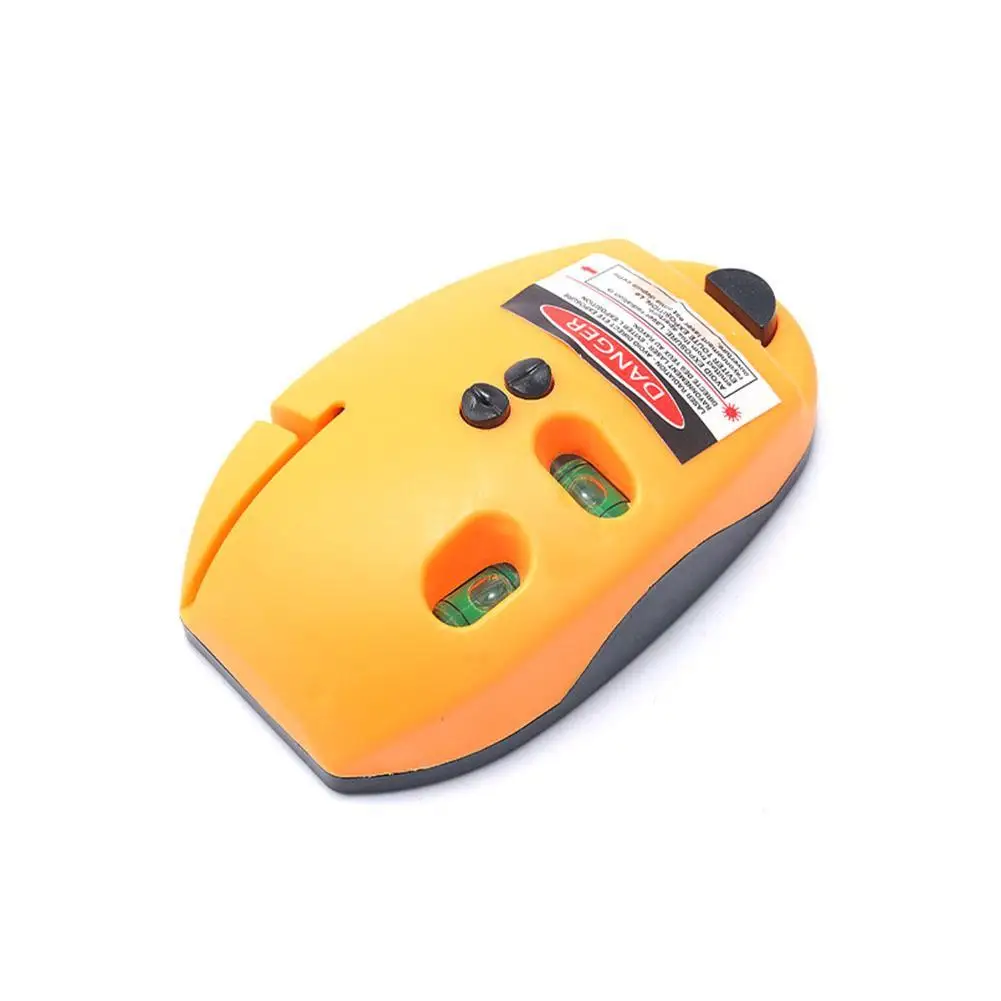 Multi Functional Laser Level Horizon Vertical Line Level Tool Spirit Level Mouse Type Right Angle 2 Red Lines