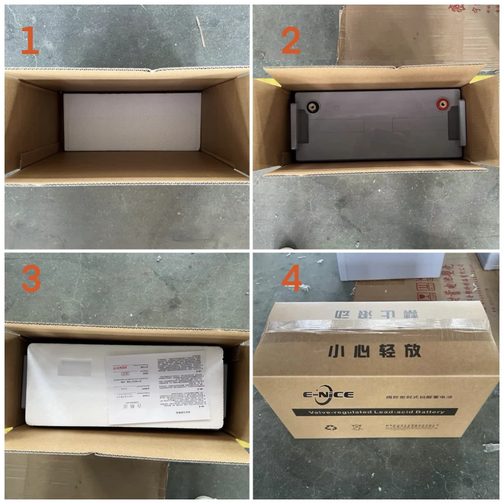 E-Nice Produttore di batterie al piombo da 12 Volt 200 Ah Batterie gel Batteria al piombo sigillata