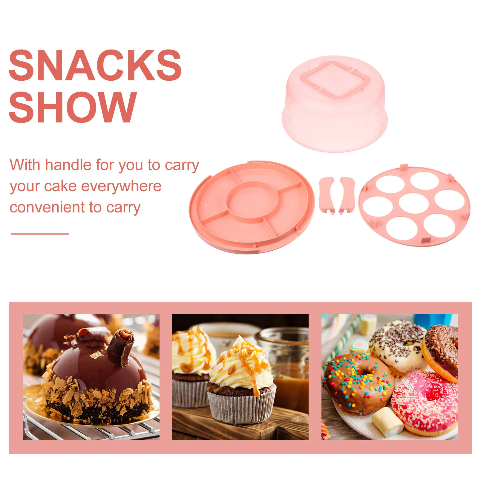 

1Set Reusable Handheld Cake Box Lightweight Design for Birthday Cakes Easy to Carry and Store Wrapping Cake Box
