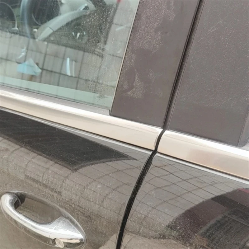 WELKINRY For Mercedes Benz M Class ML W164 2nd Generation 2006-2011 Stainless Steel Car Body Door Window Bottom Lower Cover Trim