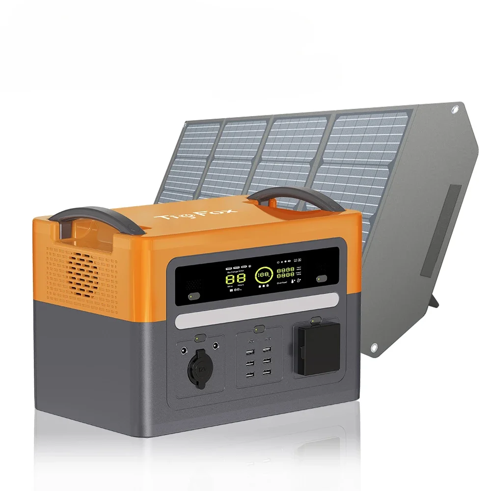 Tigfox 2500w 1200w 3000w UPS Solar Product Lifepo4 Power Station Lithium Solar Power Portable Generator with Wheels 3072wh 5kw