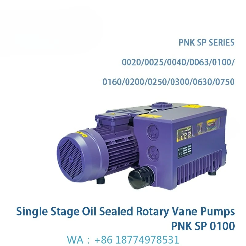 Customized Made in China SP 0100 Electric 1 Year WarrantyIndustrial Single-Stage Rotary Vane Vacuum Pump Cast Iron