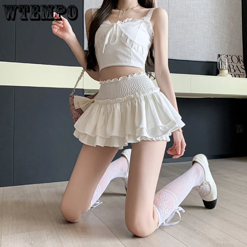 

Ballet Puff Skirt Elastic Waist Pengpeng Cake Skirt Shorts Women's Mini Skirts Sexy Pure Desire Sweet Cute Summer Wholesale