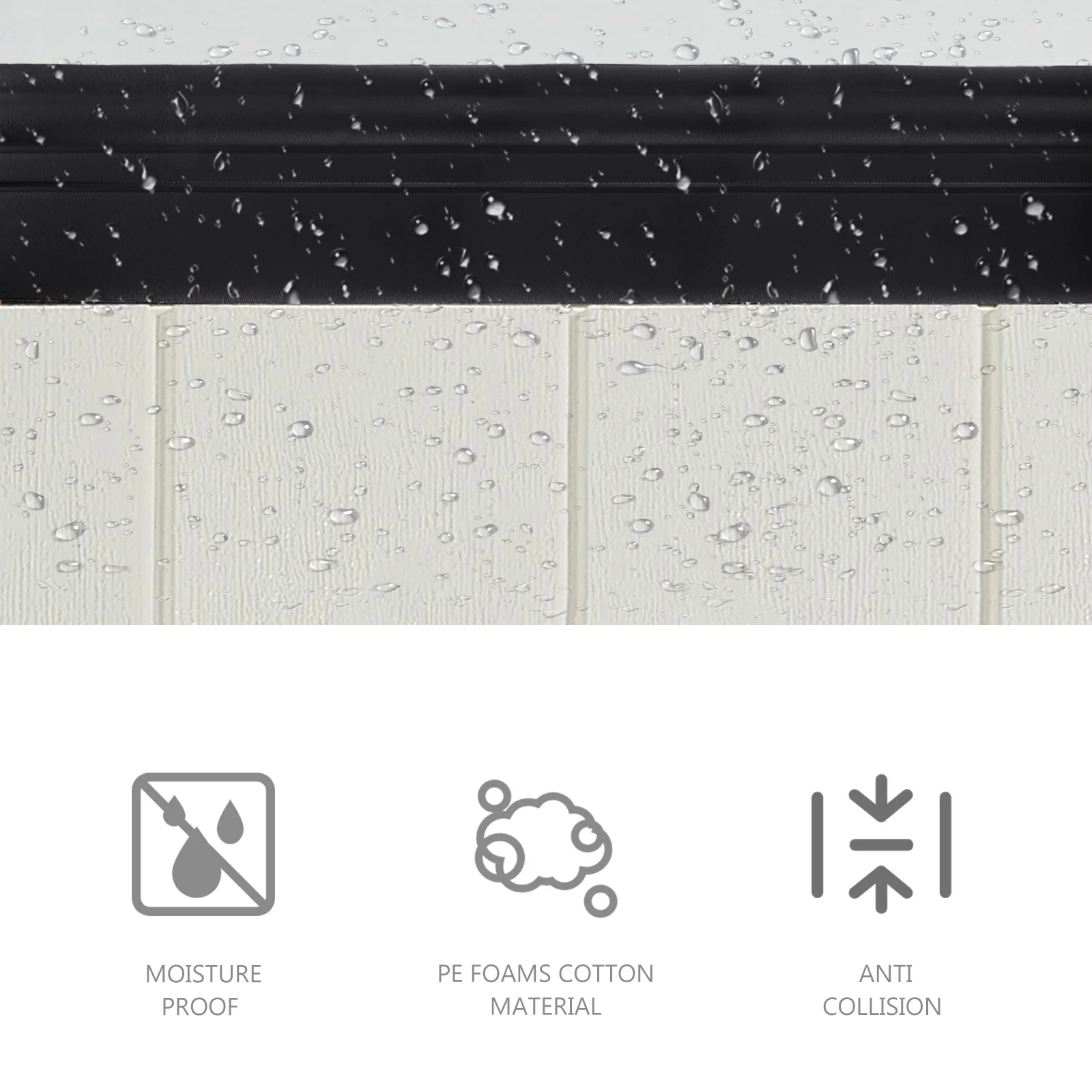 1 рулон, 2 метра, самоклеящаяся отделка плинтуса