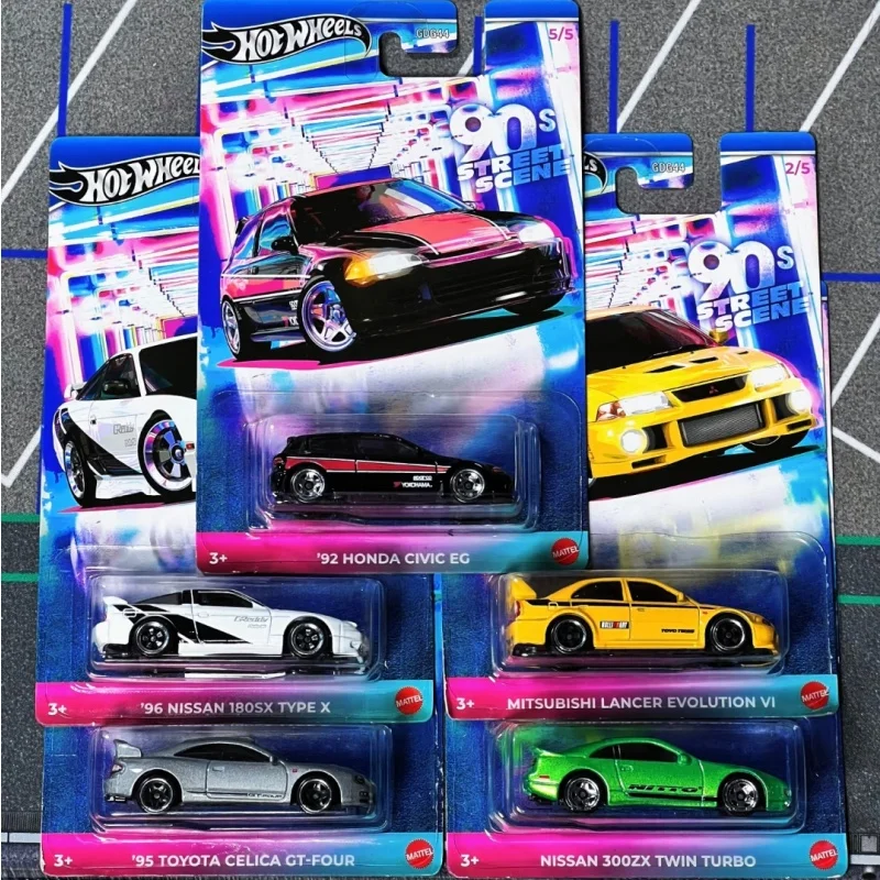 

В наличии Hot Wheels GDG44 90s Street Scene Serise Литье под давлением Mitsubishi EVO Модель автомобиля Коллекция игрушек Украшения Сюрприз Автомобили