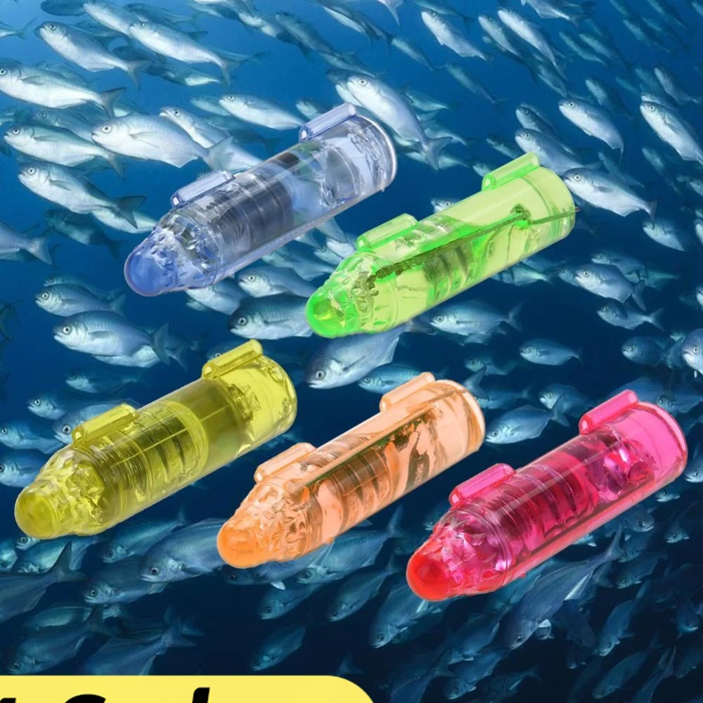 Underwater Mini Fish Attraction Indicator Lure LED Flashing Light Bait