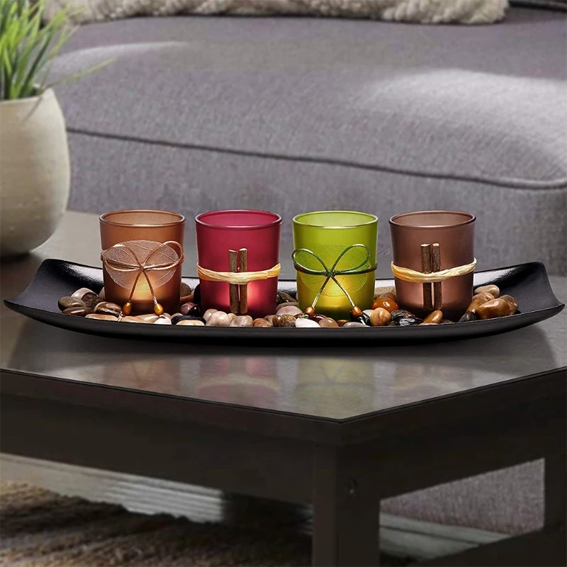 Holders Set for Bathroom Decorations Candles Tray Centerpieces for Dining Room Living Room Home Decor Drop shipping