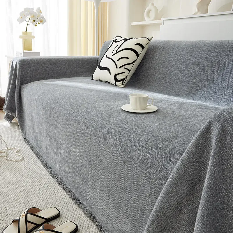 New Texture Sofa Cover Towel Universal All Season Luxury One Piece Full Coverage Sofa Protector Blanket Home Textile