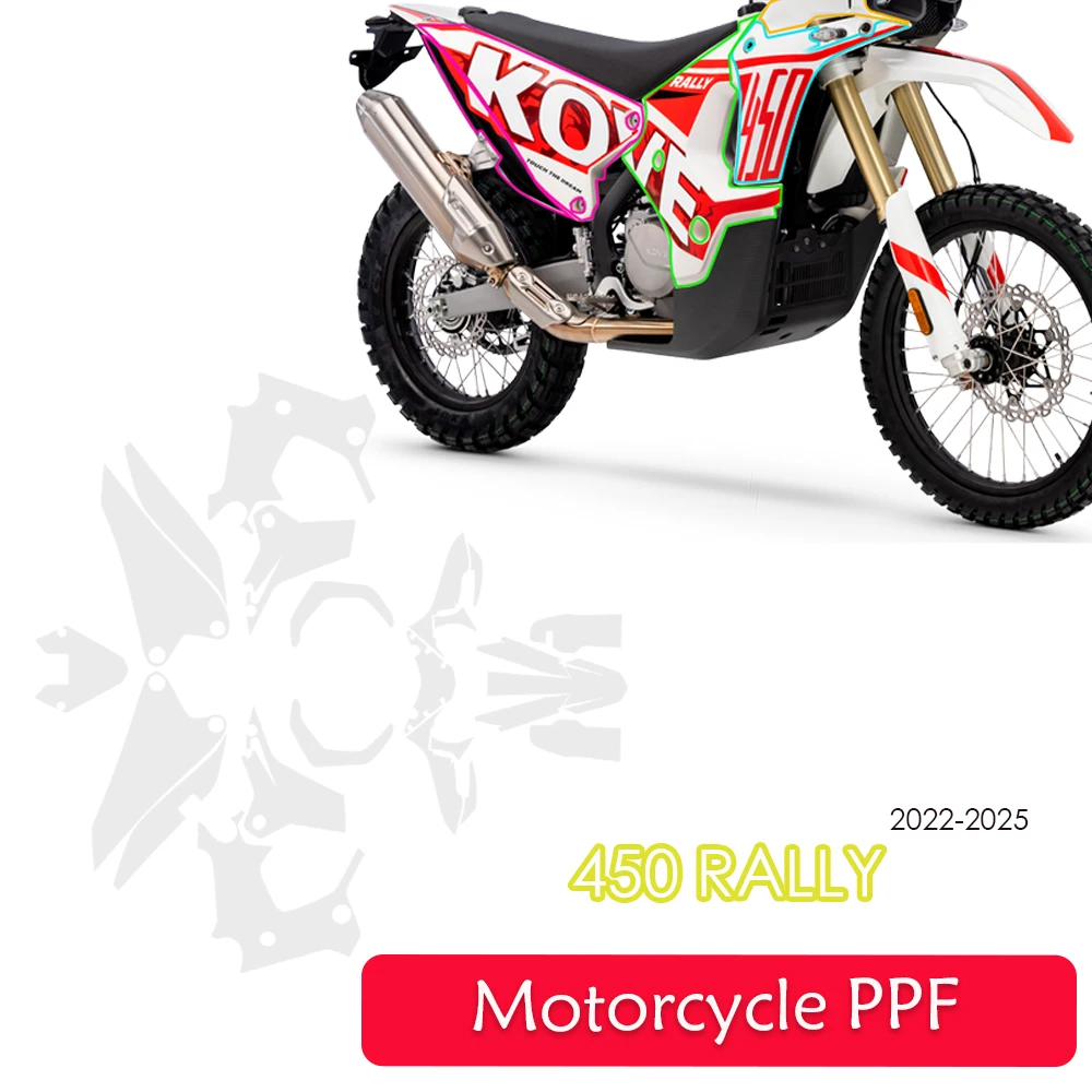 

TPU For KOVE 450 RALLY 2022-2025 Paint Protective Film PPF Fits 450 Rally Motor Accessories Protection Self-Healing GLOSSY MATTE