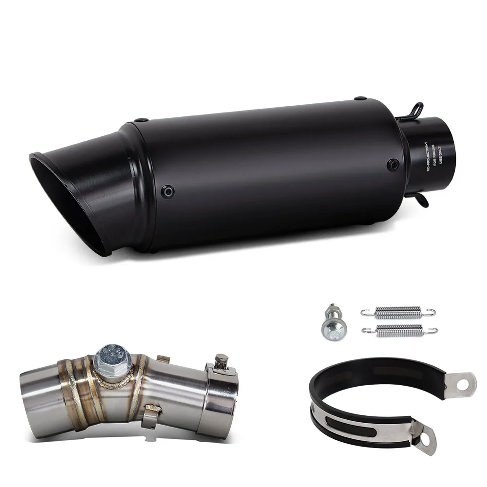 For Kawasaki ER6N ER6F ER-6N/6F 2006-2023 Motorcycle Exhaust Tail Tube Kit Middle Pipe With Slip On Line Project Escape Muffler view 5