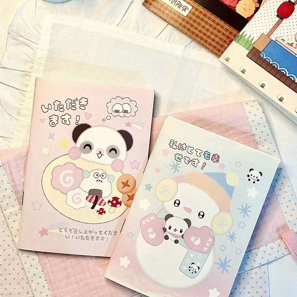 Notepad Cartoon A6 Handheld Booklet Color Page Design Kawaii Portable Notebook 32 Sheets Record Diary Book School Supplies