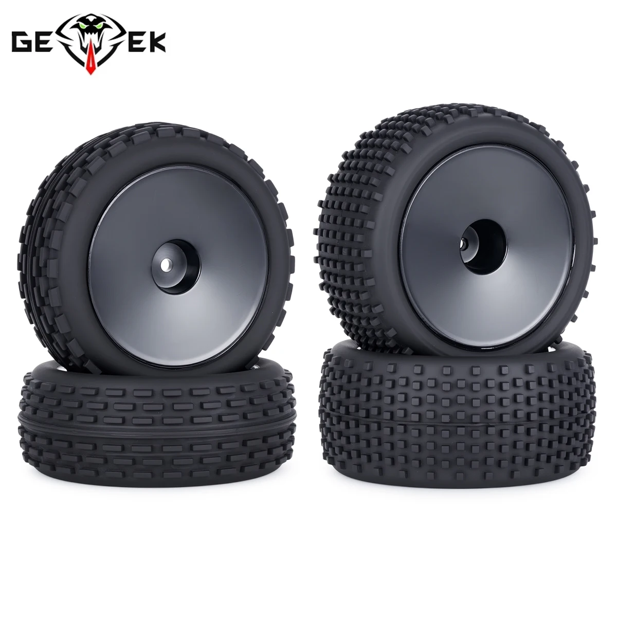 

1/10 2WD RC Off-Road Buggy Car Wheel Tires 12mm Hex Front and Rear Tyres for Tamiya Xray Xb2 Serpent Srx2 Tekno Eb410