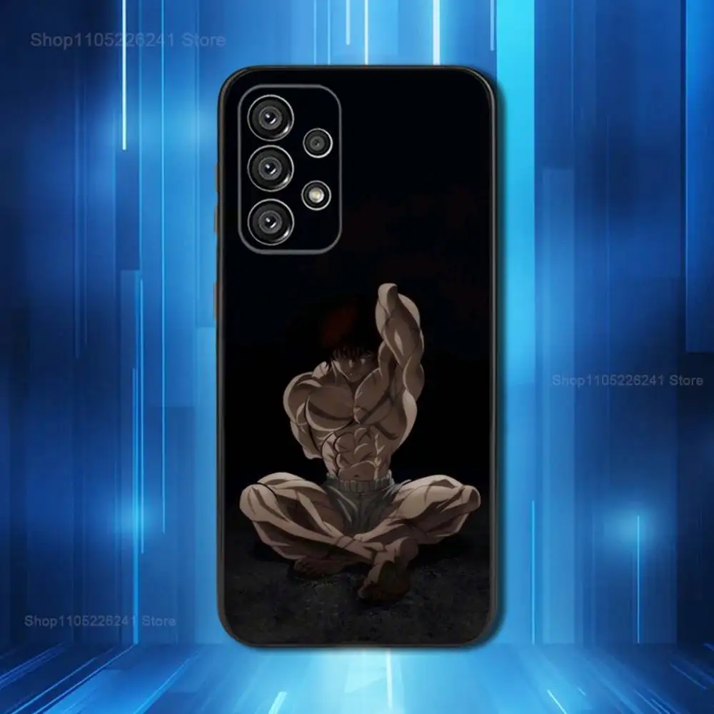 Cool B-Baki H-Hanma Anime لهاتف Samsung Galaxy A53,31,52,72,41,Note,J7,8,9,5G,22,73,32,71, حافظة سيليكون سوداء ناعمة