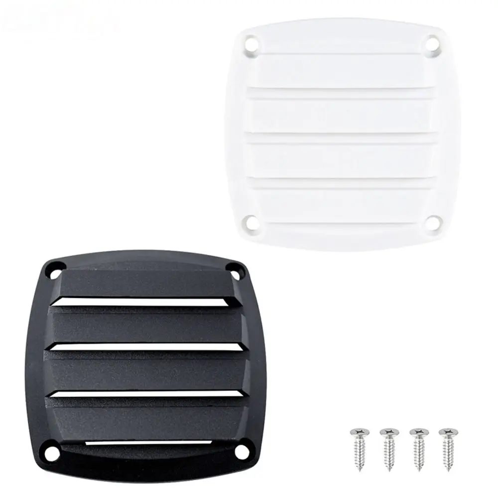 Quadrado forte vento Louvered Ventilador Grille, Nylon Air Vent, exaustor Grill, ventilação duto campista, Marine Boat