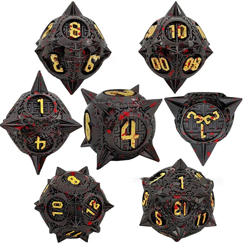 13-Type Metal Dice suit Dragon and Dungeon Polyhedron DND Running Group RPG Table Game DiceWholesale D6 Table Game D6 D8 D12~D20