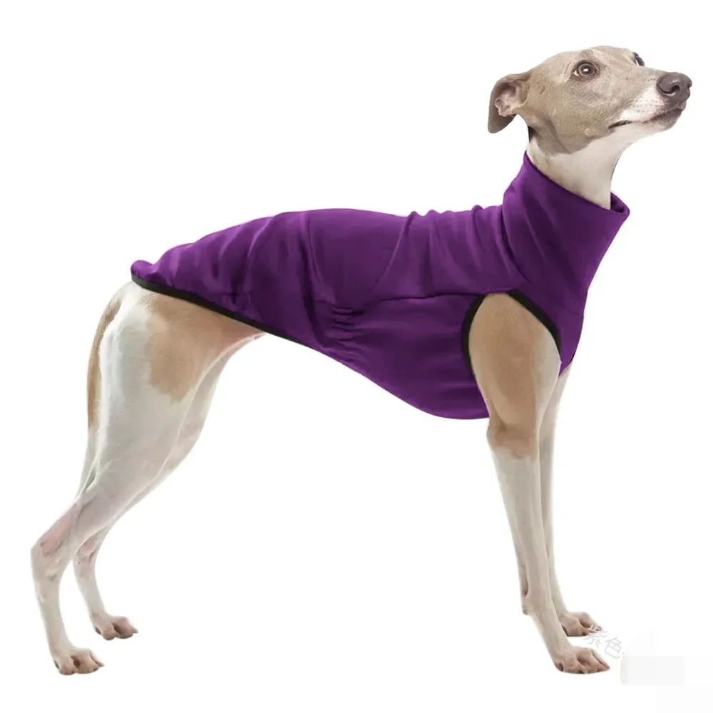 Dog Winter Clothes High Neckline Pullover Jacket Large Dogs Clothes Ltalian Greyhound Clothes Four-legged Sweater Dog Vest