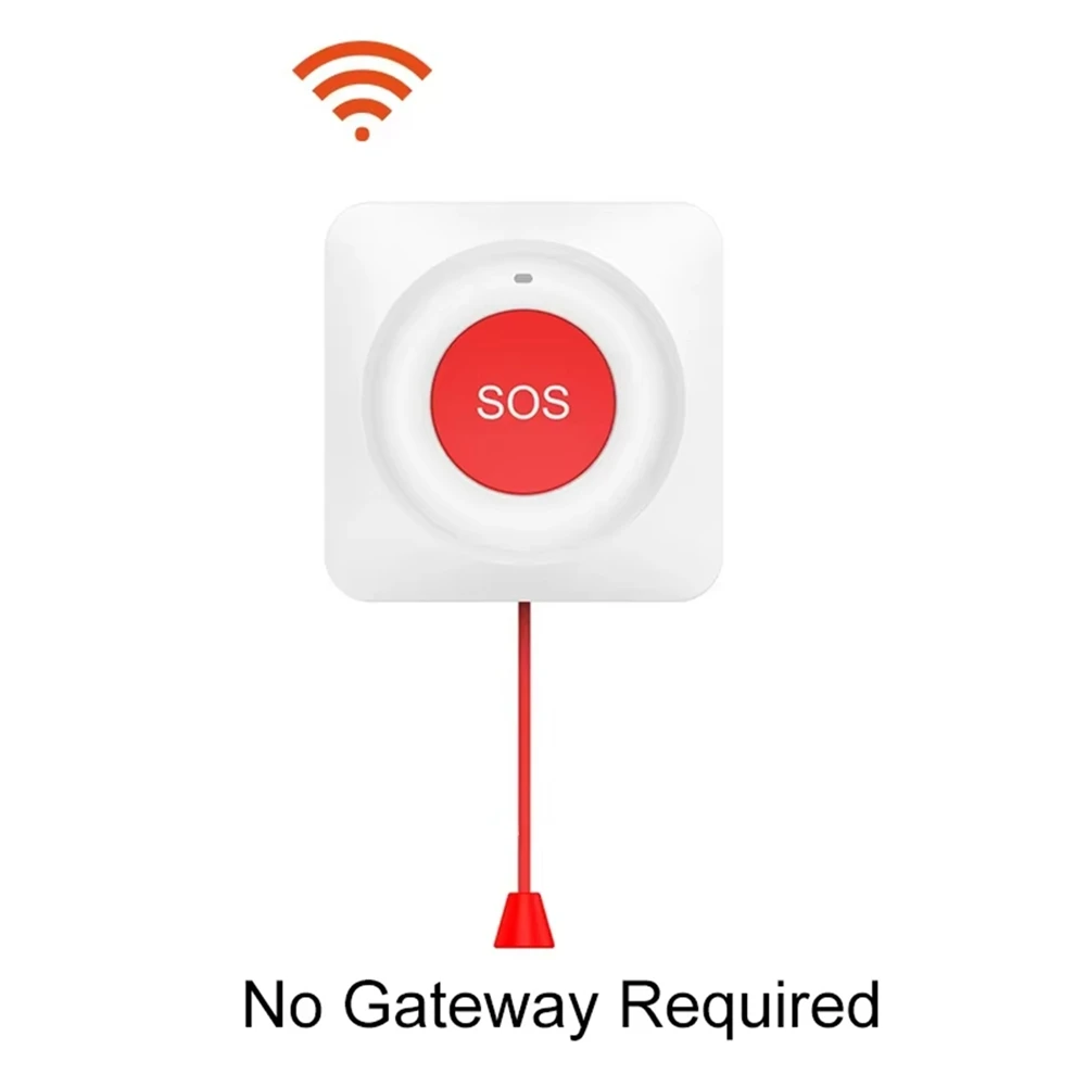 

A92Z Smart SOS Button Wireless Caregiver Pager Alert Transmitter Emergency Call Button For Kid Elderly Patient