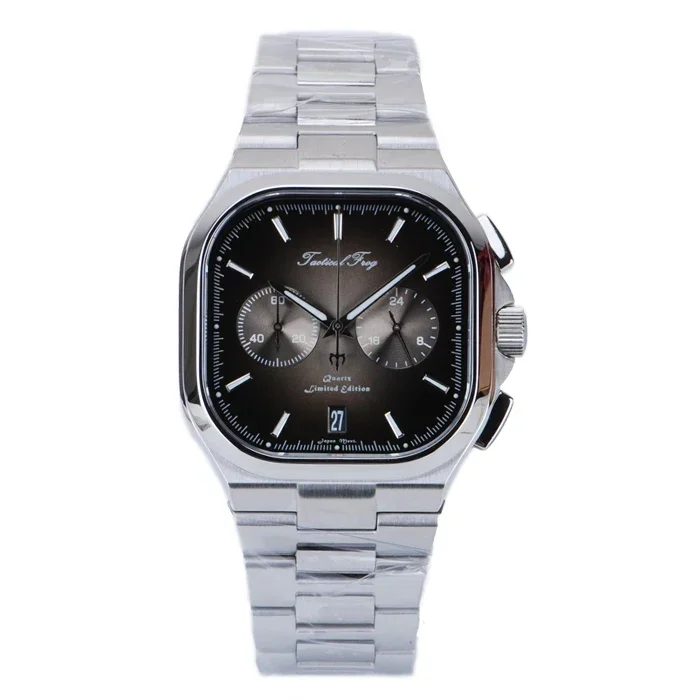 tacticalfrog Taktische Froschuhr für Herren, 40 mm, VK64-Chronograph, Quarzwerk, Saphirglas, C3, superleuchtend, 100 m wasserdicht, Luxus-Herrenuhr 4