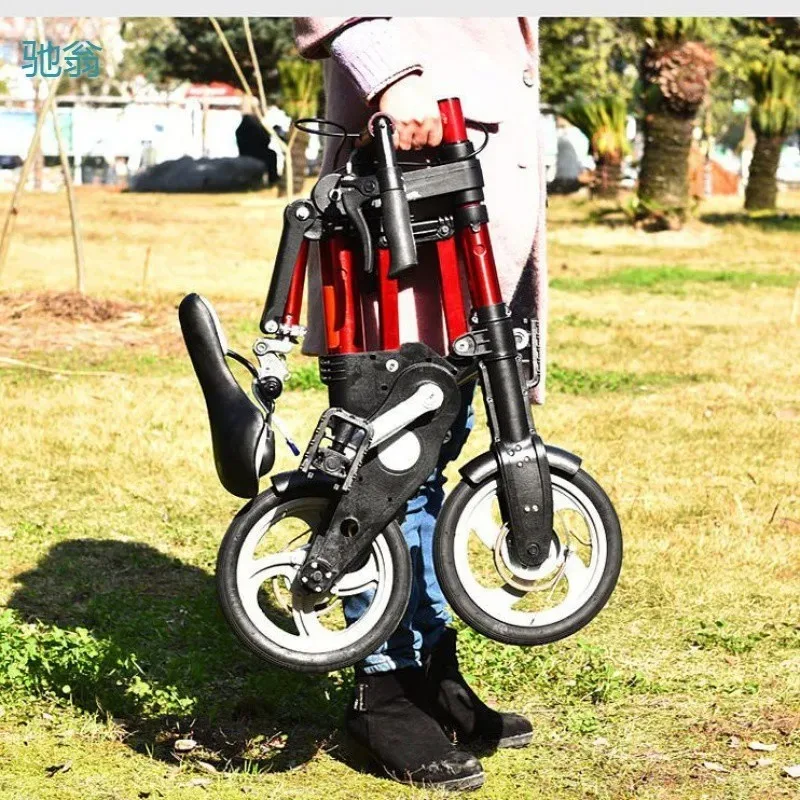 Folding bicycle Ultra-light mini men's and women's adult exercise bicycle