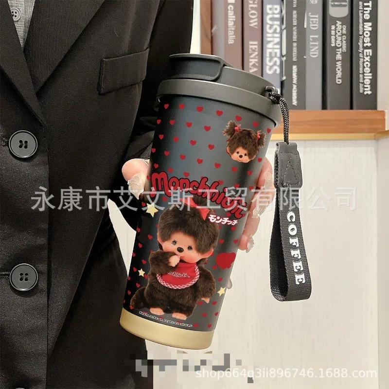 Kawaii New 530ML Mengqiqi Thermos Cup Portable Large Capacity Car Double Drink Coffee Cup Girl Birthday Gift Christmas Gift - view 6