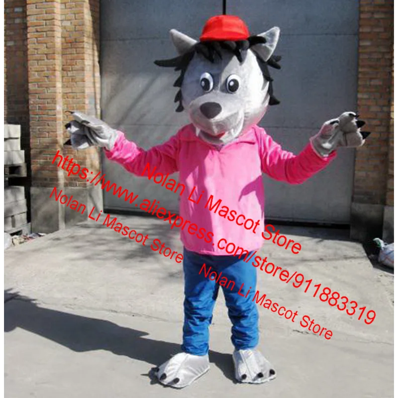 Costume de mascotte de loup avec casque oligMaterial, costume de dessin animé imbibé, mascotte de fête d'anniversaire, cadeau de vacances Tim Ade, cosplay, taille adulte, offre spéciale, 869