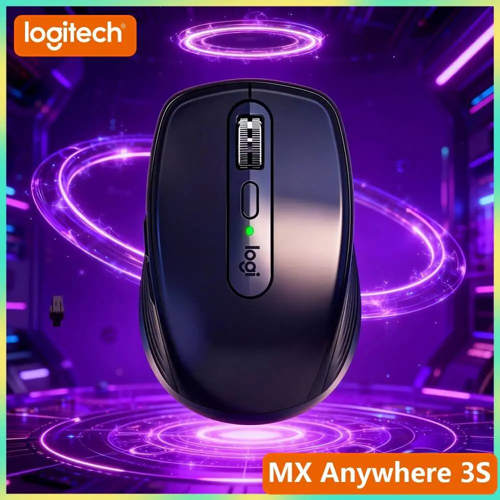 Productivity MX Anywhere 3S - 8K DPI, MagSpeed Wheel, 3-Device Connect, Perfect for Perfume Marketing Plan & Daily Task