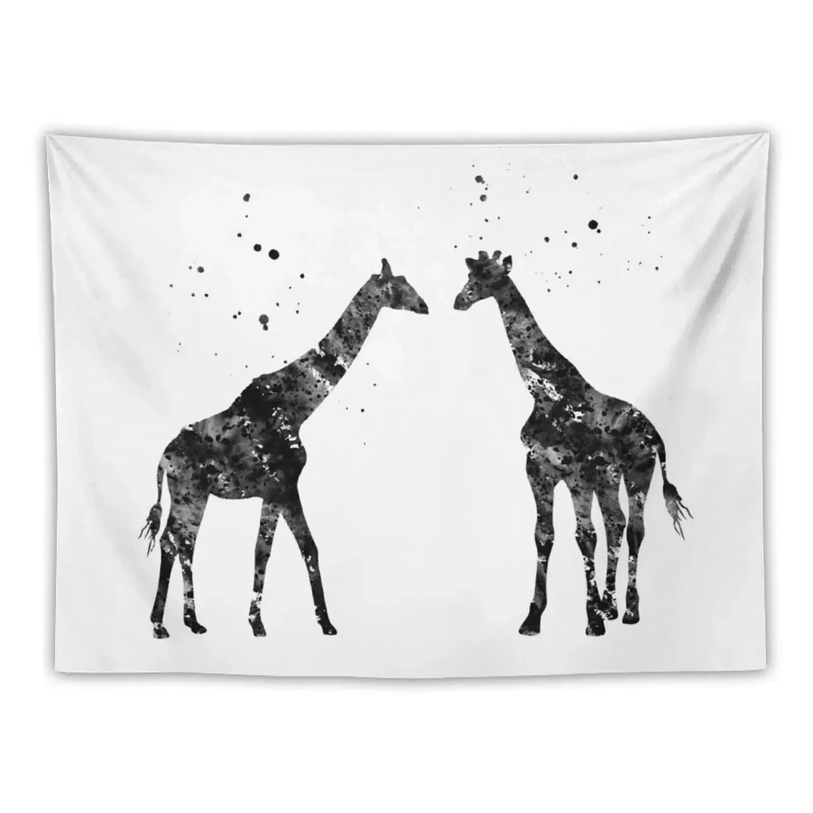 

Two Giraffes Tapestry Wall Deco Room Decoration Korean Style Wall Art Things To Decorate The Room Tapestry