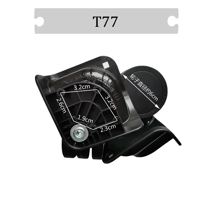 For SJTOBOL T77 For  Luggage 360°Rotating Suitcase Wheels Replacement Parts Wheels Swivel High Wear- Resistant Travel&Business