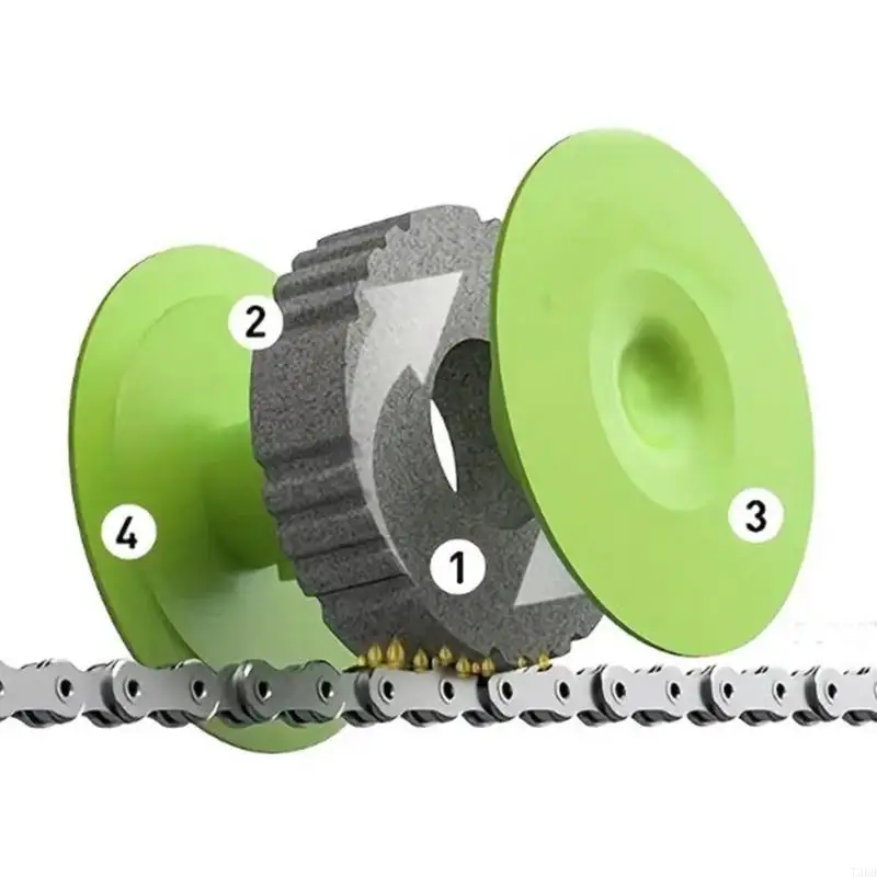 

Bike Chain Roller Lubricator Tool Reusable Maintenance Device Bike Chain Lubricating Gadget for Leak Application