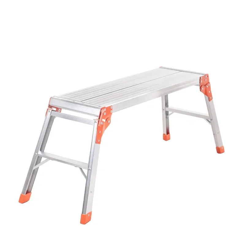 Aluminum workbench, large-sized step stool, foldable portable