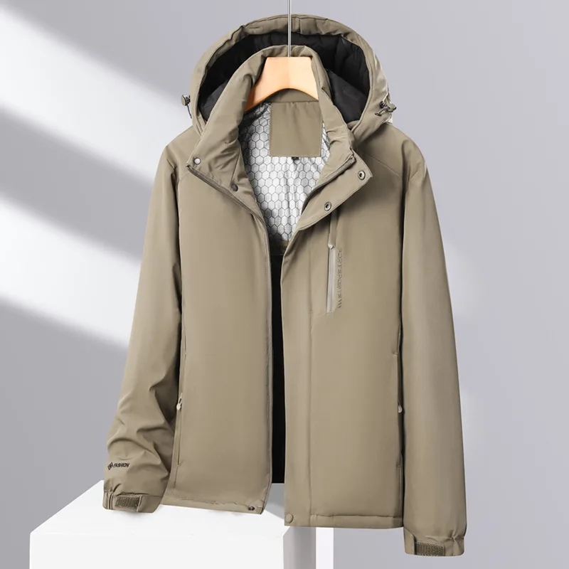 

2025 Unisex Winter Jacket Graphene Heating Lightweight Waterproof Windbreaker Color Changing Ski Coat for Hiking Camping