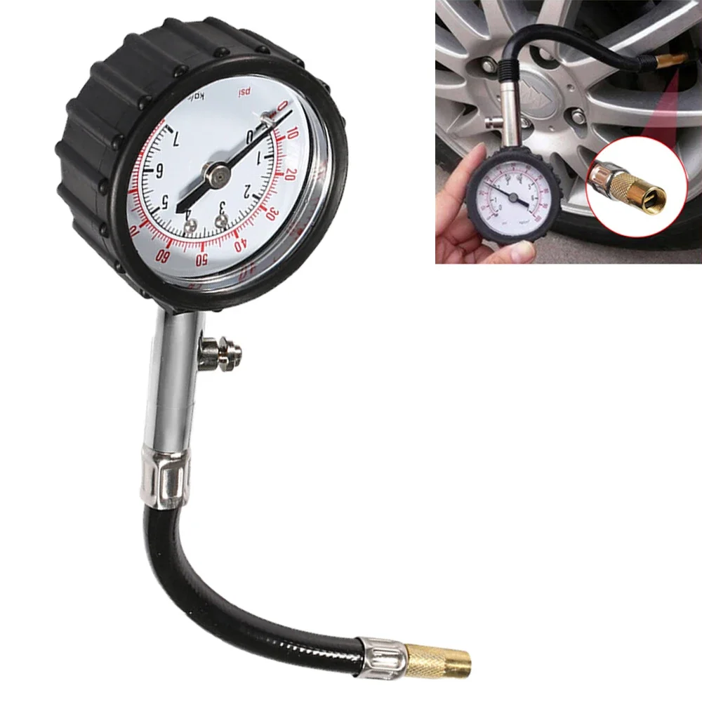 

Tyre Air Pressure Tester Universal Long Tube Tire Pressure Gauge Meter 0-100 Psi High-precision for Car and Motorcycle Car Tool