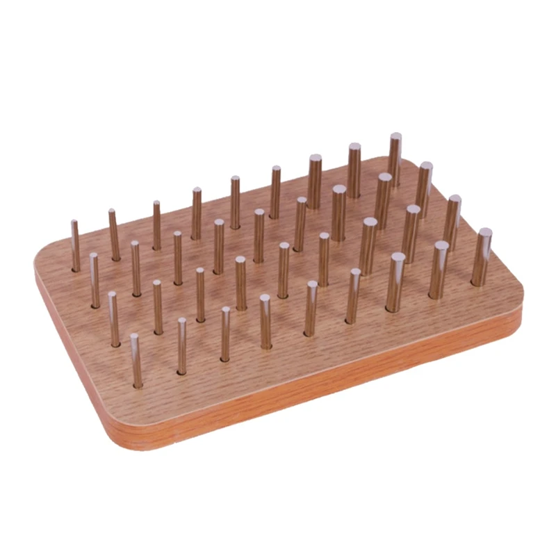 36-Hole Wooden Pegboards For Finger Dexterity, Hand Rehabilitation Board With 4Mm/6Mm/8Mm Pegs, Hand Therapy Peg Board