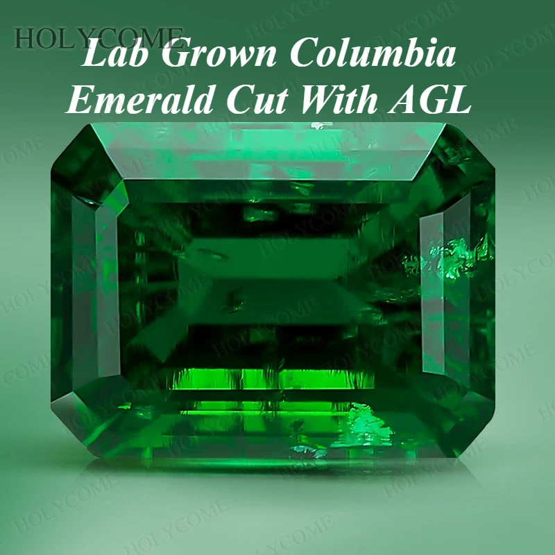 

Lab Grown Zambian Emeralds Emerald Cut VVS1 With AGL Hydrothermal Wholesale Price Loose Gemstone Beads For Rings Jewelry Making