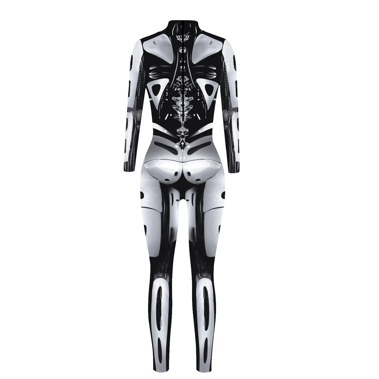 Roboter-Punk-Jumpsuit Catsuit Sexy Damen Cosplay Kostüme Zentai Karneval Halloween Bühnenauftritt Aerial Yoga Bodysuit 2026 – Detail 16