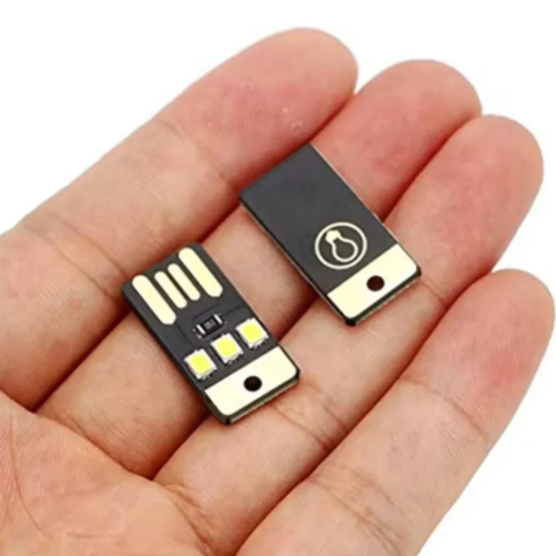 20pack Ultra-thin mini USB LED lamp, computer lamp, power bank, portable high-intensity USB lamp, touch switch, night light