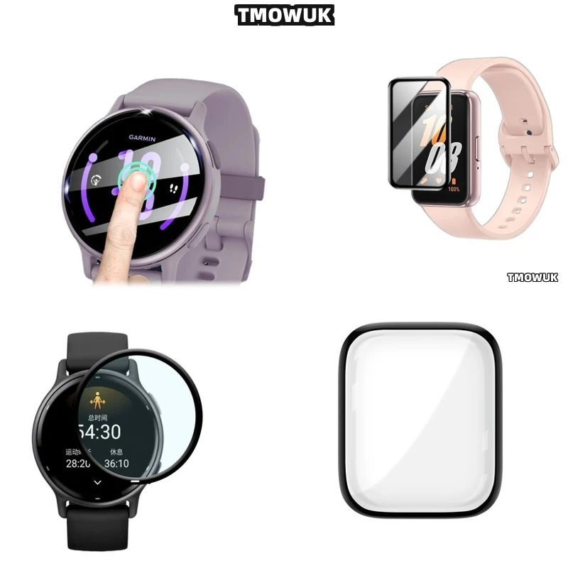 

For Garmin Vivoactive 5 6 Samsung Fit 2 3 Huawei Watch D FIT2 Redmi Watch5 Lite Screen Soft Flexible Protective Film Full Cover