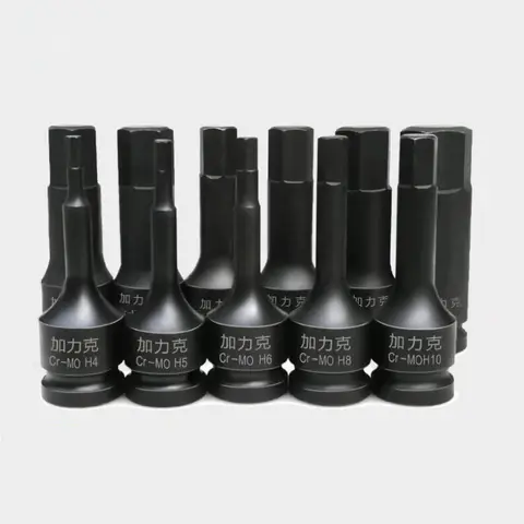 1/2 인치 임팩트 육각 소켓 비트 78mm 길이 H4-H30 전동 공구 용 알렌 키 렌치 헤드 육각 드라이버 비트 헤드