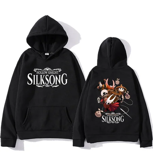 Hollow Knight Silksong juego caliente sudaderas con capucha de manga larga moda Casual jerseys High Street mujeres hombres sudadera moda ropa de calle