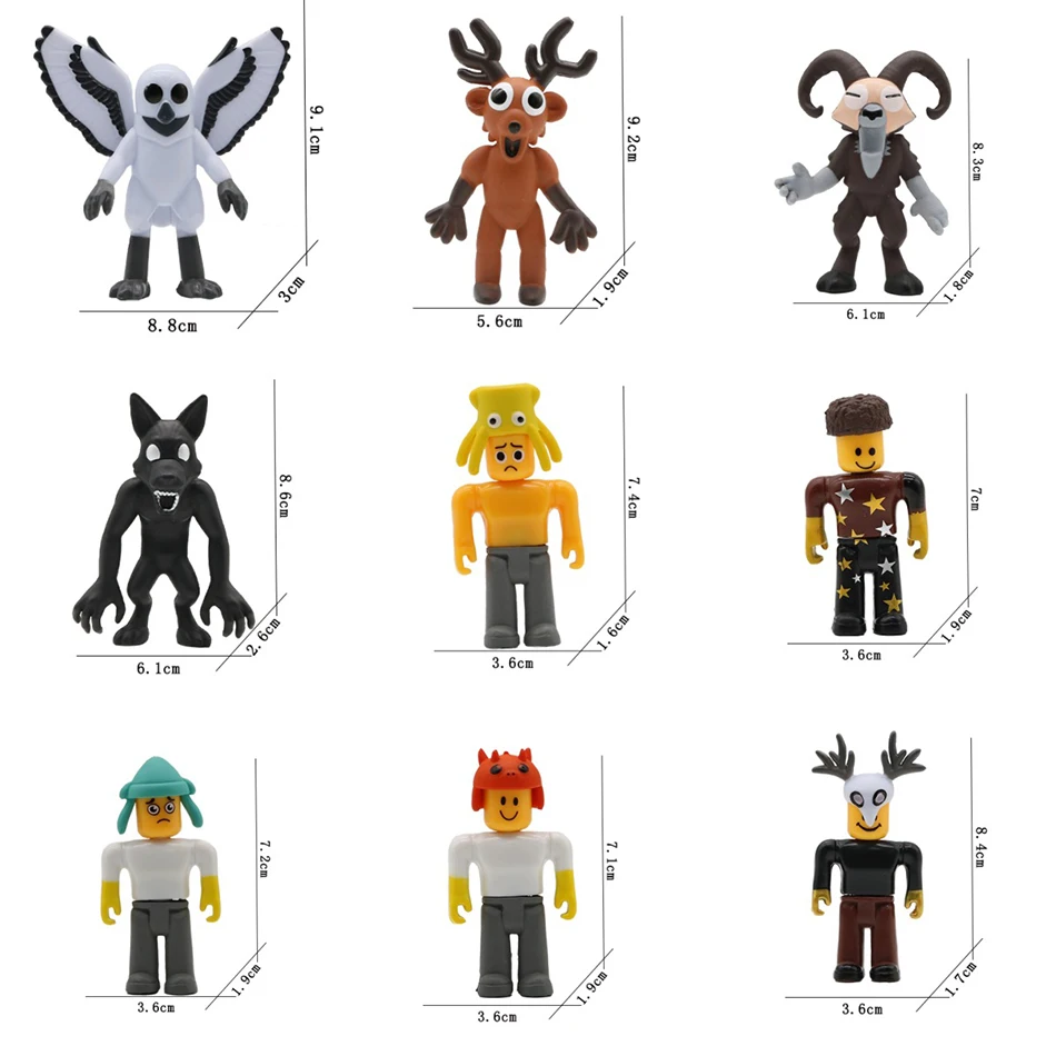 Nuovo 99 notti nella foresta Figure Borsa cieca Modello 99 notti nella foresta Figurina Horror Cervo Gufo Capra Lupo PVC Ornamento Giocattoli