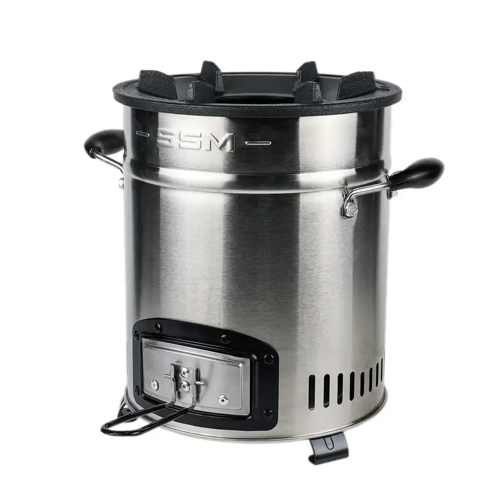 African household outdoor stainless steel pellet cooker for fast cooking