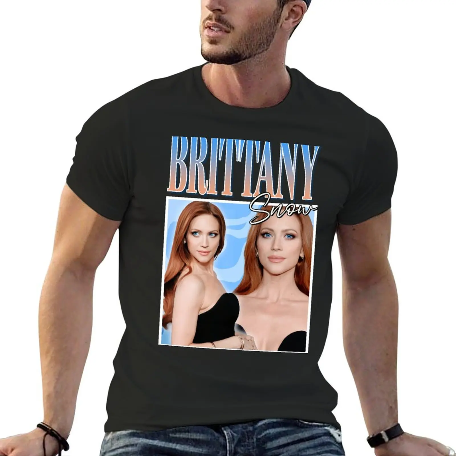 Brittany Snow T-shirt Aesthetic clothing hippie clothes Men's t shirts