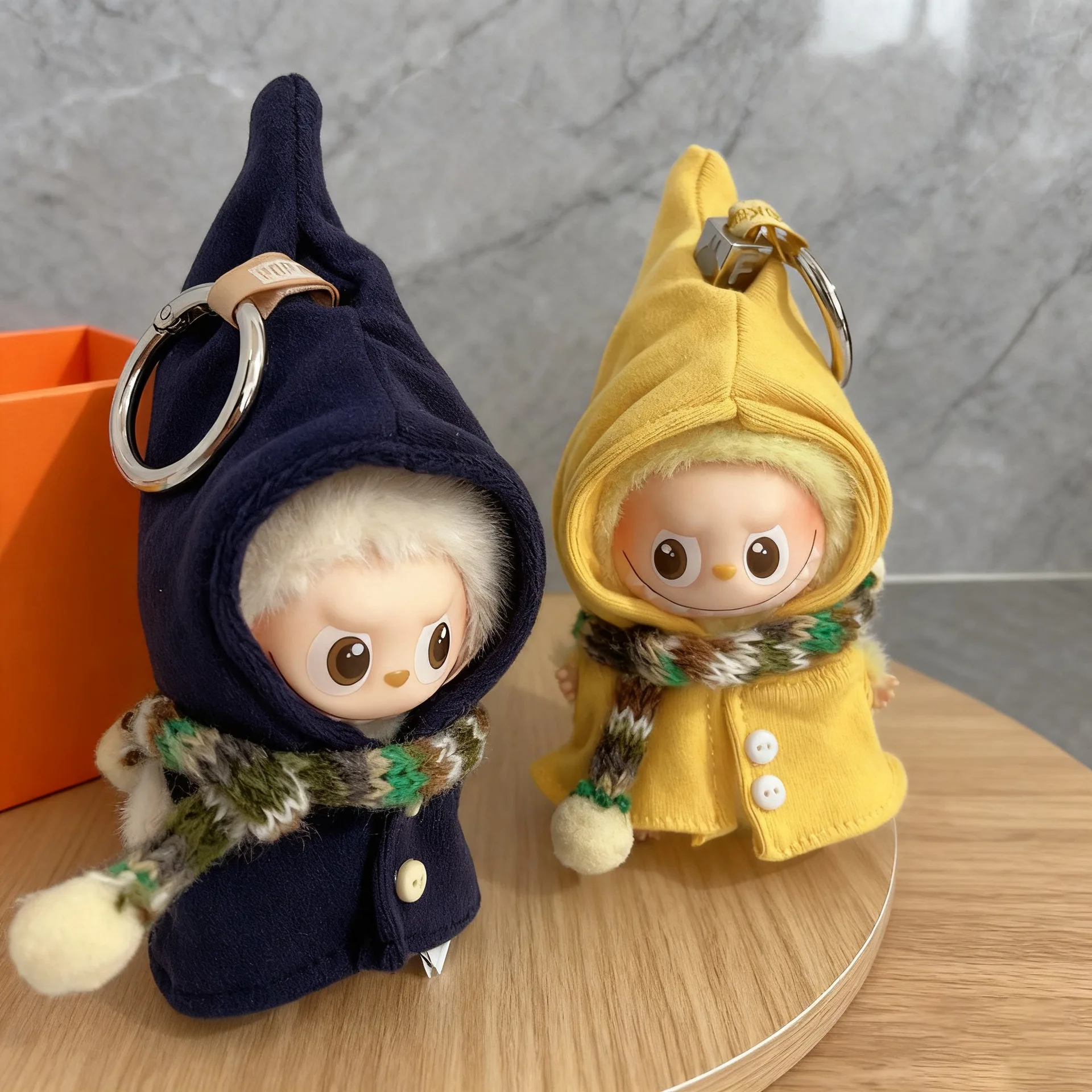 For Mini Labubu 4.0 Pin For Love Wizard Cloak Scarf Set Replaceable Clothes Cute Doll Clothing Accessories Christmas Gifts