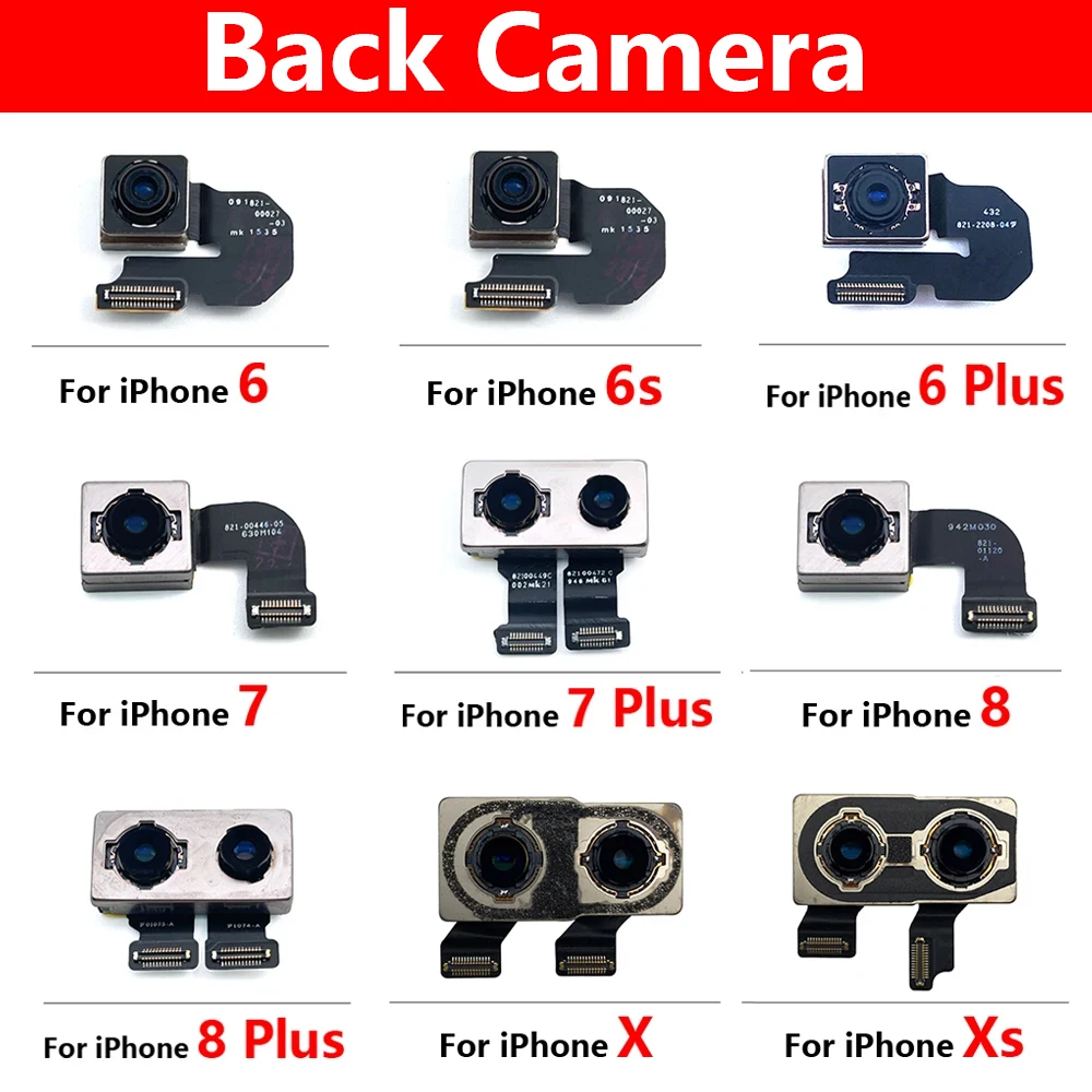 New Rear Big Back Camera Flex Cable For iPhone 6 6s 7 8 6G 7G 8G Plus X XR Xs Max Main Camera Replacement Parts